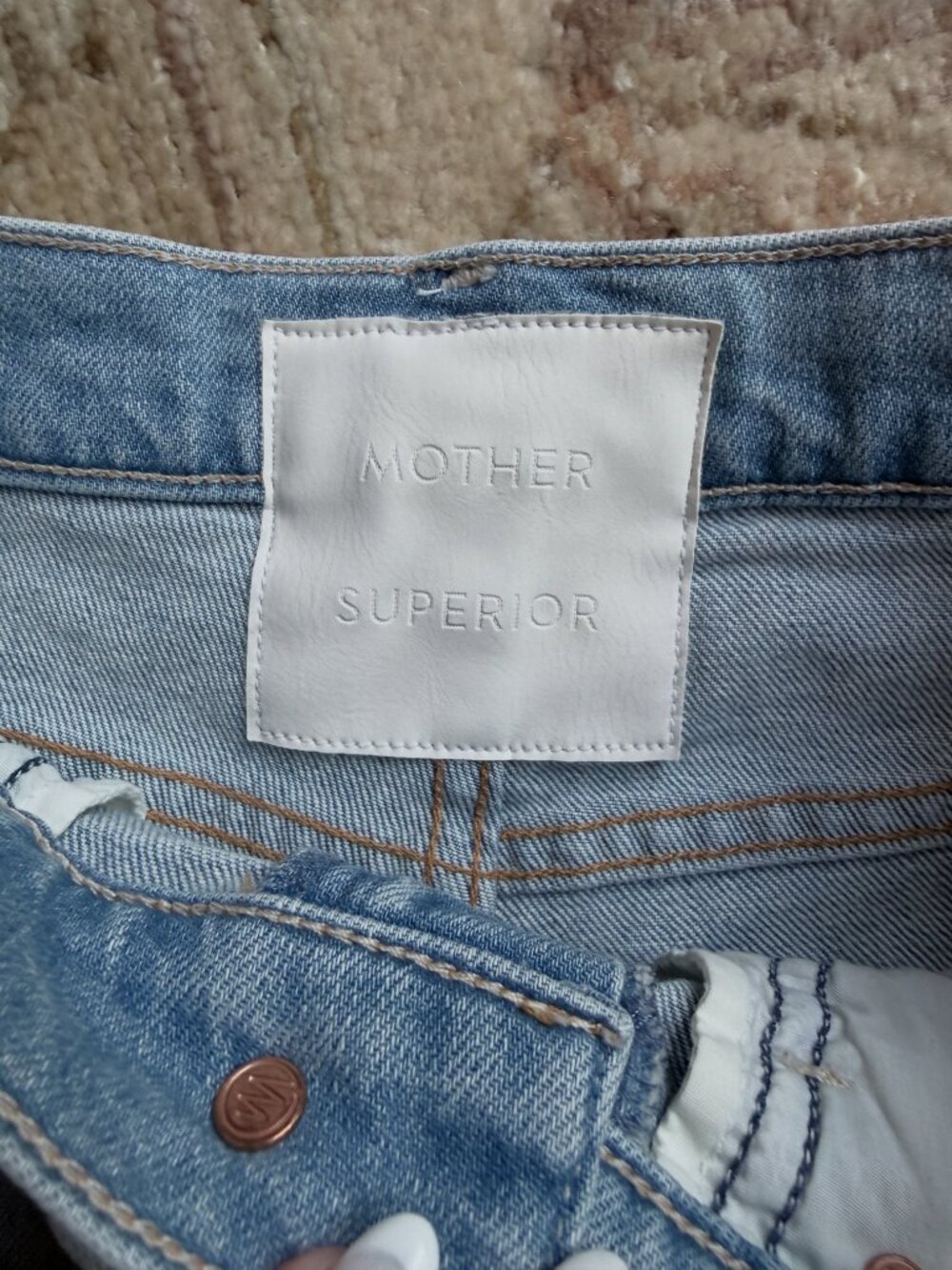 MOTHER The Teaser Donut Roll Short - On My Knees - Size 25 - Picture 4 of 7